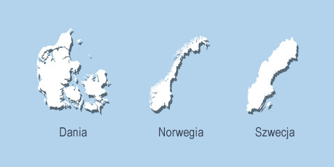Mapka Skandynawii